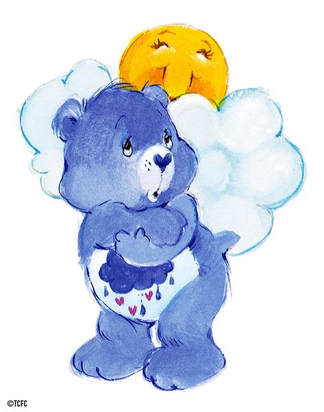 Care Bears: Grumpy Bear and the Sun Bear Species, Care Bears Vintage, Care Bear Party, Baby Hug, Care Bears Cousins, Cool Baby, Bd Comics, 80s Cartoons, Bear Birthday