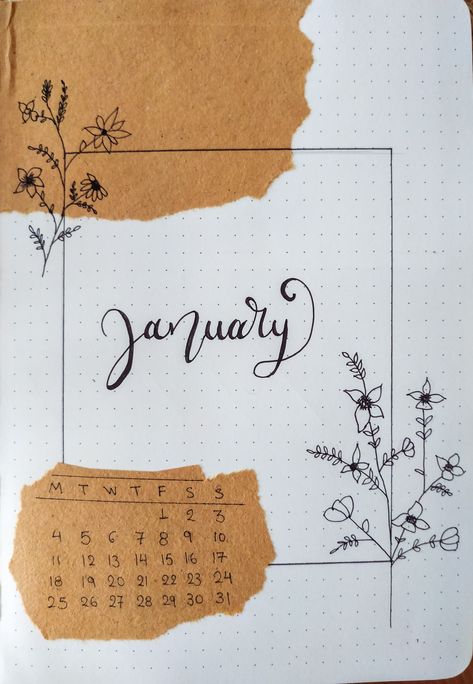 Bujo Name Page, 2023 Journal Cover Page, January Book Journal, January Bulletin Journal Ideas, Bujo 2022 Cover Page, January Journal Page, 2023 Journal Ideas Cover, Journal January Ideas, Journal 2023 Cover