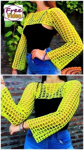 Fishnet Sleeves Shrug Crochet Net Sleeves, Shrug Pattern Crochet Free, Crocheted Bolero Free Pattern, Crochet Bolero Top Pattern, Crochet Sleeves Bolero, Fishnet Crochet Top Pattern, Fishnet Shrug Crochet, Crochet Fishnet Shrug Pattern Free, Crocheted Sleeves Pattern