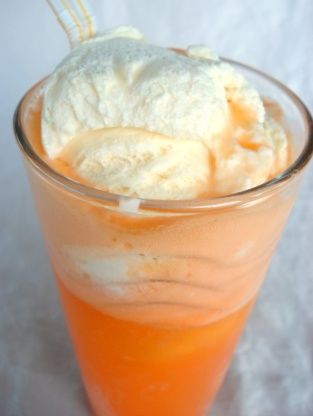 Creamsicle Float Recipe - Food.com Creamsicle Float, Orange Creamsicle Drink, Creamsicle Drink, Foam Bubbles, Vanilla Bars, Float Recipes, Kelowna British Columbia, Orange Sherbert, Food Holidays