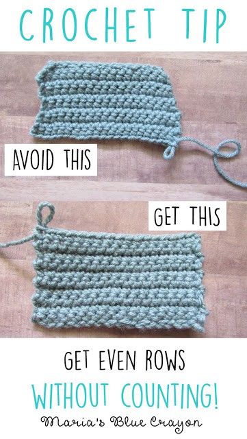 Crochet Rows, Blue Crayon, Crochet Geek, Crochet Tips, Crochet Stitches For Beginners, Get Even, Crochet Diy, Crochet Stitches Tutorial, Crochet Instructions