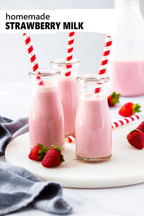 Strawberry Milk Recipe, Homemade Strawberry Milk, Cheesecake Oreo, Make From Scratch, Easy Gluten Free Desserts, Fall Baking Recipes, Sweet Treats Desserts, Sugar Free Vegan, Cheesecake Desserts