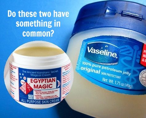 Egyptian Magic Cream made from Vaseline *ahem* Egyptian Magic Cream Before And After, Egyptian Magic Cream, Egyptian Magic, Magic Cream, Skin Cream, Beauty Industry, Vaseline, Skin Treatments, Glow Up?