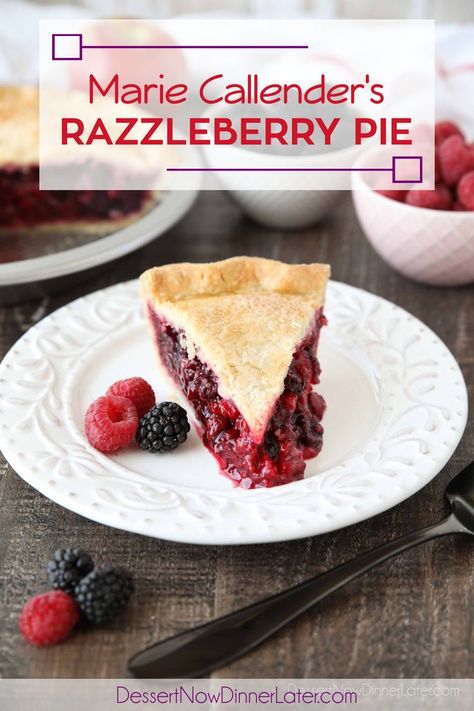 Razzleberry Pie Recipe, Razzleberry Pie, Copycat Recipes Desserts, Berry Pie Filling, Triple Berry Pie, Mixed Berry Pie, Frozen Berries, Berry Pie, Pastry Crust