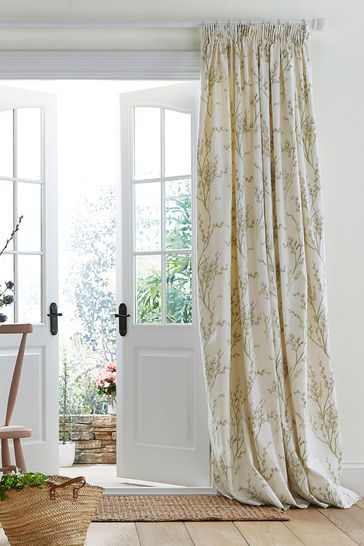 Laura Ashley Curtains, Cottage Curtains, Pencil Pleat Curtains, Pleat Curtains, Dining Room Curtains, Curtain Headings, Types Of Curtains, Pleated Curtains, Lined Curtains