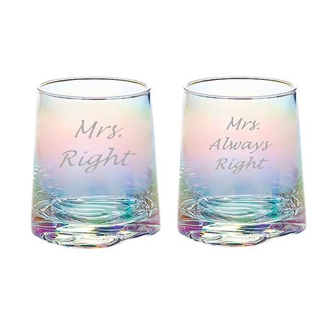 Couple Wine Glasses, Lesbian Birthday, Lesbian Proposal, Proposal Decoration, Lesbian Wedding Gifts, Mrs Always Right, Whiskey Glasses Set, Wedding Gift Diy, Month Gifts