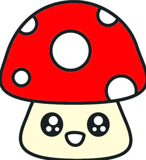 Simple Nature Drawing, Easy Art For Kids, Easy Pixel Art, Cute Easy Doodles, Easy Love Drawings, Bunny Drawing, Cute Mushroom, Hello Kitty Coloring