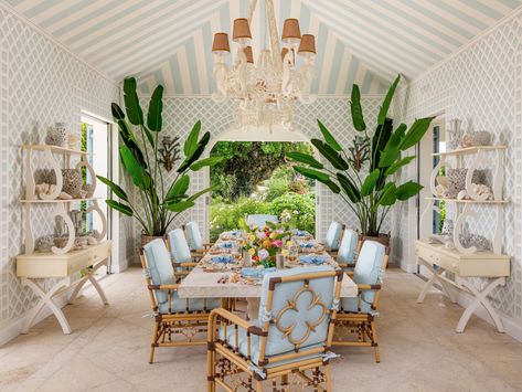 Island Whimsy, Caribbean House, Amanda Lindroth, Palm Beach Decor, Bed Nook, Eden Roc, Palm Beach Style, Beach Interior, Florida Style