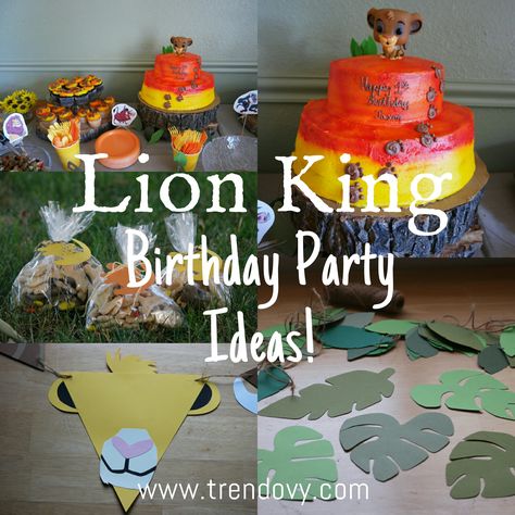 Lion King Birthday Party Games, Diy Lion King Birthday Party Ideas, Lion King 2nd Birthday Party Ideas, Lion King Decorations, Lion Guard Birthday Party, Christening Theme, Lion King Birthday Party, Lion Guard Party, Lion King Birthday Party Ideas