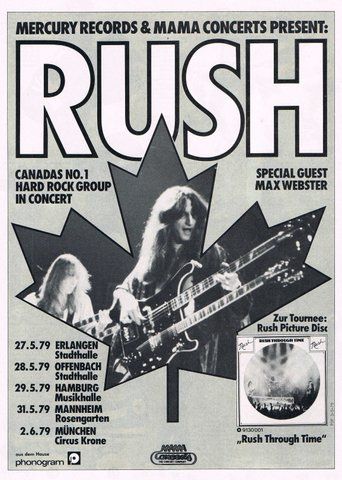 Rush 1979 Tour Poster (German) Rush Poster, Rush Concert, Rush Band, Music Concert Posters, Vintage Concert Posters, Metal Albums, Musica Rock, Rock Groups, Tour Posters