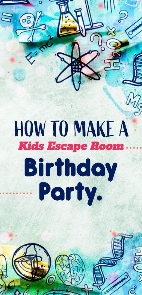 Diy Escape Room Birthday Party, Escape Room Party Ideas, Escape Room Birthday Party Ideas, Team Building Activities For Kids, Kids Team Building Activities, Building Activities For Kids, Kids Escape Room, Easy Birthday Party Games, Plan Party