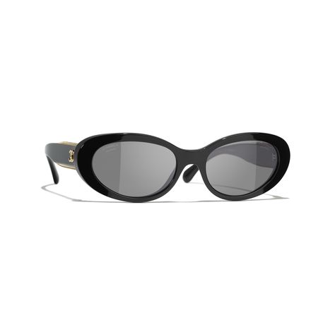 Sunglasses: Oval Sunglasses, acetate — Fashion | CHANEL Chanel Eyewear, Sunglasses Oval, Mode Chanel, Chanel Store, Eyewear Shop, Chanel Collection, Fashion Chanel, Chanel Couture, Chanel Official