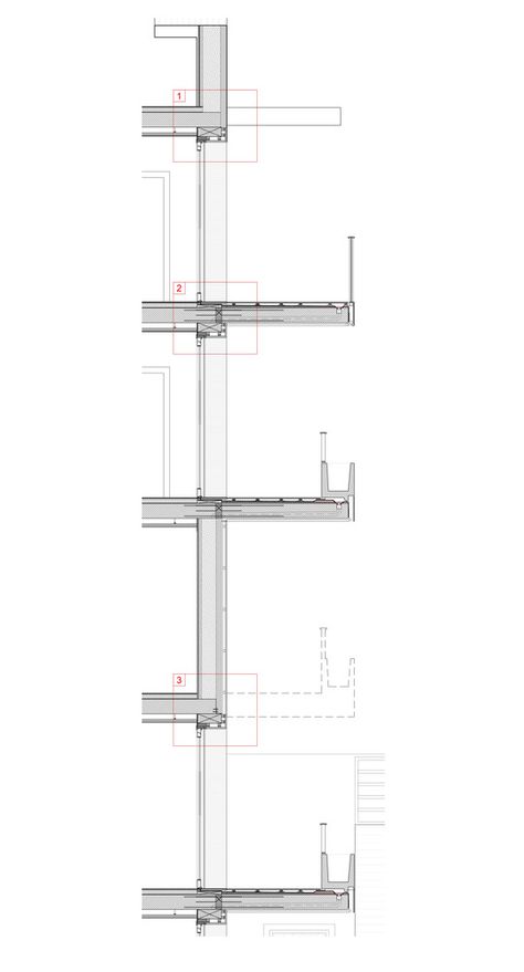 Gallery of Montegrappa Building Renovation / Westway Architects - 26 Concrete Structure Detail, Modern Facade Design, Victorian Bay Window, Singapore House, Wall Section Detail, Architecture Design Process, Renovation Architecture, Building Foundation, Concrete Facade