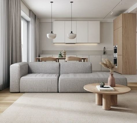 Japandi Interior, 아파트 인테리어, Home Room Design, Apartment Interior, Minimalist Living Room, Living Room Lighting, Living Room Interior, Living Design, 인테리어 디자인