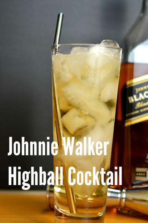 Johnnie Walker Highball Highballs are back in fashion - and this one’s about as… Johnnie Walker Cocktails, Highball Recipe, Johnny Walker, Cocktail Recipes Whiskey, Simple Cocktail, Red Cocktails, Summer Cocktail Recipes, Whiskey Cocktails, Cream Soda