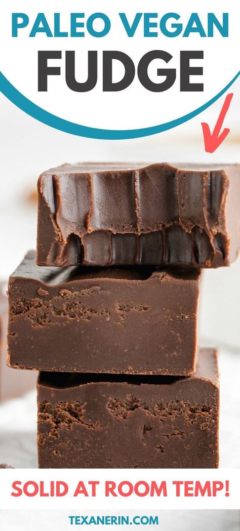 Vegan Fudge Recipes, Paleo Fudge, Homemade Almond Butter, Vegan Fudge, Clean Dessert, Chocolate Peanut Butter Fudge, Fudge Recipes Chocolate, Vegan Candies, Paleo Baking