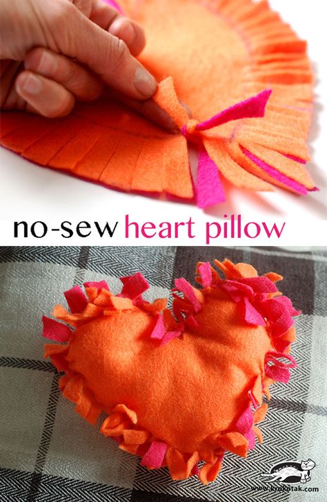 Sew Heart Pillow, Thought Work, Sew Heart, Sew Felt, Sew Projects, Valentine Crafts For Kids, Felt Heart, Heart Pillow, Craft Club