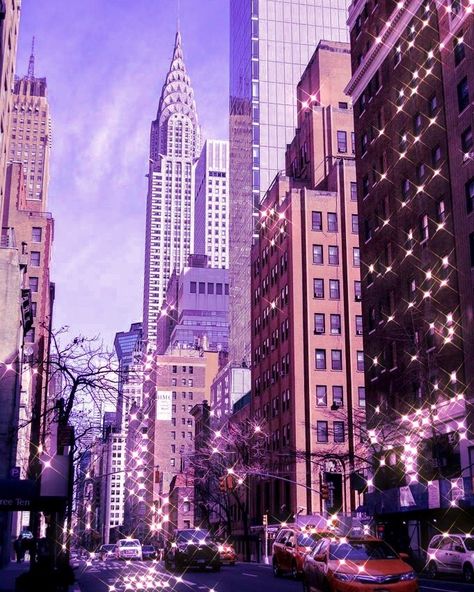 New York Purple Aesthetic, Aesthetic Dark Colors, Sunset City Wallpaper, Landscape New York, Nyc Aesthetic Wallpaper, Sunset In Nyc, City Lights Wallpaper, Kyoto Photography, Oc Moodboard