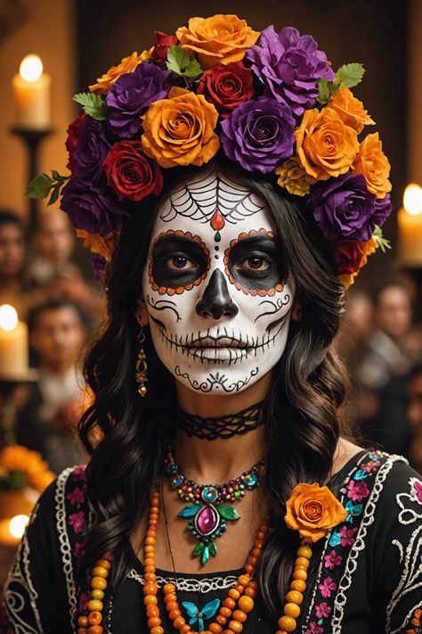 Spirits and Celebrations: Experiencing the Day of the Dead in Mexico Day Of The Dead Mexico, Day Of The Dead Mask, Mexican Halloween, Dia De Los Muertos Decorations Ideas, Mexico Day Of The Dead, Fleeting Moment, Paint Face, Day Of The Dead Halloween, Mexican Day Of The Dead