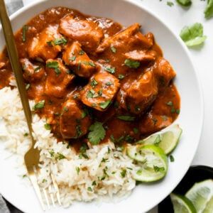 Healthy Chicken Tikka Masala - Mary's Whole Life Whole30 Recipes Chicken, Healthy Chicken Tikka Masala, Whole 30 Chicken Recipes, Fried Chicken Breast Recipe, Whole30 Chicken, Weeknight Recipes, Healthy Chicken Breast, Healthy Comfort, Chicken Breast Recipes Healthy