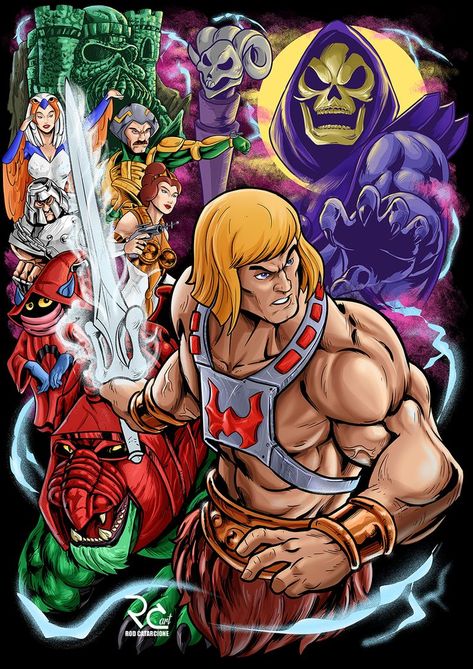 Heman Cartoon, He Man Thundercats, 80s Cartoon Characters, Nostalgia Art, Sneaker Posters, 80s Cartoon, Cool Wallpapers Cartoon, Old Tv Shows, The Masters