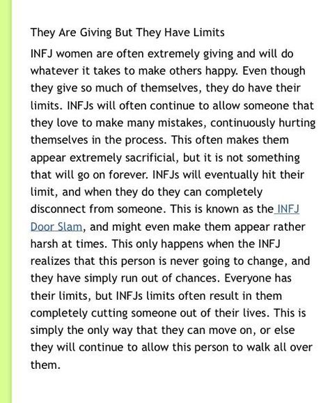 Infj Personality Work, Infj Door Slam Explained, Infj Door Slam Funny, Infj Door Slam Quotes, Infj Door Slam, Infj Quotes, Infj Personality Facts, Infj Traits, Infj Things