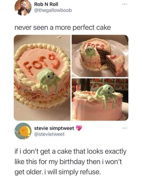 Perfect Cake, Pretty Cakes, Cute Cakes, Pretty Food, Cute Food, Aesthetic Food, Frogs, Cooking And Baking, All You Need Is