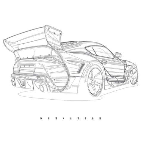 Toyota Supra A90. Order illustration of your car. Write me to email or DM. Toyota Supra Sketch, Supra Sketch, Order Illustration, Graff Art, Toyota Supra Mk4, Car Illustration, Drawing Base, Toyota Supra, Toyota