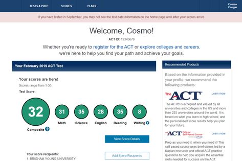 Act Perfect Score, Act Test Aesthetic, 36 Act Score, Perfect Act Score, Act Score Manifest, High Sat Score, Act Test Tips, Ap Test Scores, School Manifestation