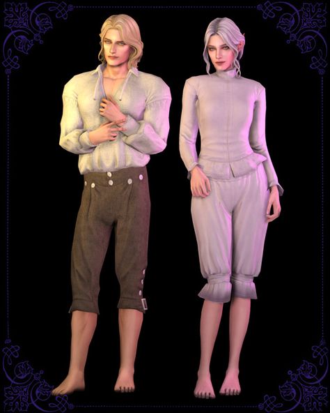 Medieval undergarment Victorian Clothing Male, Victorian Pants, Cc For Sims 4, Ruined Clothes, 2000s Trends, Medieval Outfit, Sims 4 Decades Challenge, Sims Medieval, The Sims 4 Skin