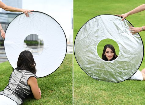 Westcott Unveils 15-In-1 Shoot Through Reflector #photography #camera https://www.slrlounge.com/westcott-unveils-15-in-1-shoot-through-reflector/ Outdoor Reflector Lights, Reflectors For Photography, Homemade Reflector Photography, Diy Light Reflector Photography, Diy Photography Reflector, Reflector Photography, Off Camera Flash, Photography Equipment, Beauty Box