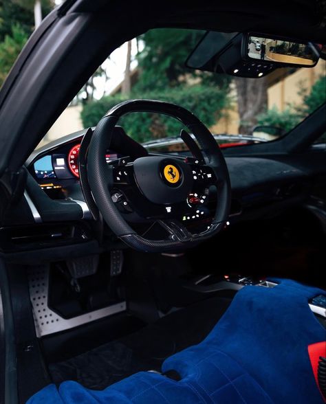 Ferrari Daytona Sp3, Ferrari F12 Tdf, F12 Tdf, Ferrari F12, Interior Design Sketches, British American, Car Interior, Steering Wheel