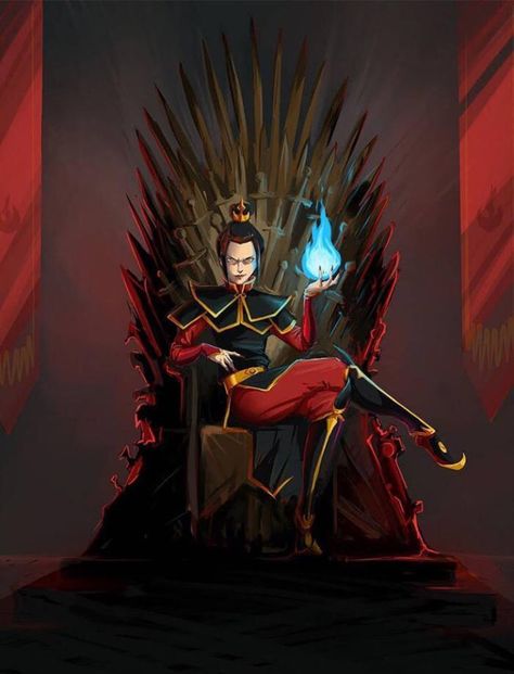 Princess Azula, Avatar Azula, The Iron Throne, Avatar Series, Avatar Fan Art, Avatar The Last Airbender Art, Team Avatar, Iron Throne, Fire Nation