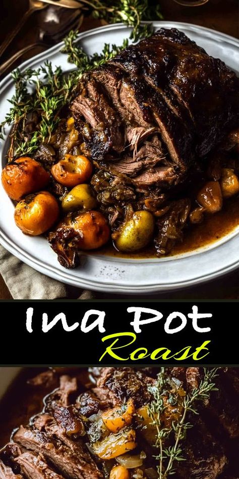 Looking for the perfect comfort food? Try this Ina Garten Pot Roast – a classic, hearty dish that’s perfect for family dinners or cozy nights in! Slow-cooked to perfection, this pot roast is tender, juicy, and packed with rich flavors that will leave everyone asking for seconds. 🌿🥕 👉 Pin now and make this recipe tonight! #InaGarten #PotRoastRecipe #ComfortFood #BeefRecipes #FamilyDinnerIdeas #SlowCooker #DinnerInspo #FoodieFavorites #EasyRecipes #HomeCooking 🍲🍽 Ina Garten Pot Roast, Company Pot Roast, Seasoned Vegetables, Best Ina Garten Recipes, Perfect Pot Roast, Pot Roast Crock Pot Recipes, Classic Pot Roast, Chicken Breast Crockpot Recipes, Crockpot Chicken Breast