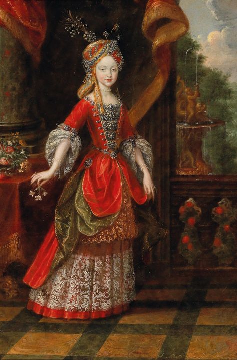 Court painter, early 18th Century - Old Master Paintings 2017/10/17 - Realized price: EUR 13,750 - Dorotheum 17th Century Portraits, 18th Century Portraits, 18th Century Women, 17th Century Fashion, Old Master Paintings, 18th Century Dress, Master Paintings, 17th Century Art, European Dress