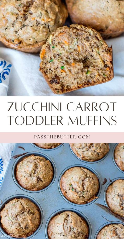 For parents seeking healthy muffins for kids, these no sugar added applesauce muffins are a perfect choice. They are really easy veggie muffins making them ideal busy moms to make. These zucchini and carrot muffins for kids mix nutrition and taste seamlessly, offering a simple way to get more vegetables into your child’s diet without any added sugar. Zucchini And Carrot Muffins, No Sugar Added Applesauce, Muffins For Toddlers, Healthy Muffins For Kids, Zucchini Carrot, Eat More Vegetables, Healthy Veggie, Carrot Muffins, Filled Muffins