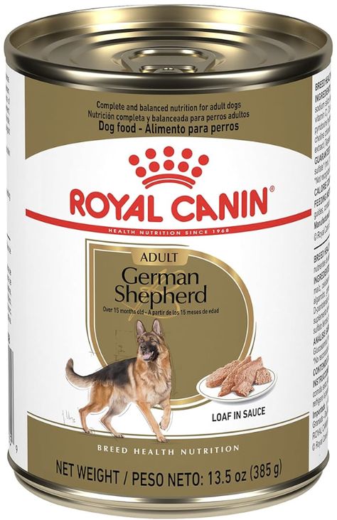 12 pack of Royal Canin canned dog food! Royal Canin Dog Food, Purebred German Shepherd, Canned Dog Food, Wet Dog, Royal Canin, Wet Dog Food, Puppy Food, Health Nutrition, Dogs Golden Retriever