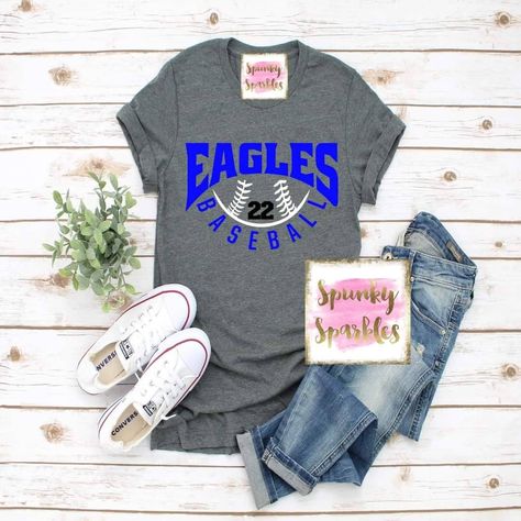 Softball Shirt Designs, Team Shirt Designs, Baseball Tank, Baseball Shirt Designs, Baseball Team Shirt, Baseball Tanks, Baseball Mom Shirt, Personalized Baseballs, Baseball Outfit