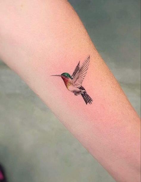 Dainty Hummingbird Tattoo, Hummingbird Tattoo Watercolor, Hummingbird Flower Tattoos, Hummingbird Tattoos, Small Hummingbird Tattoo, Tiny Bird Tattoos, Vogel Tattoo, Daffodil Tattoo, Petit Tattoo