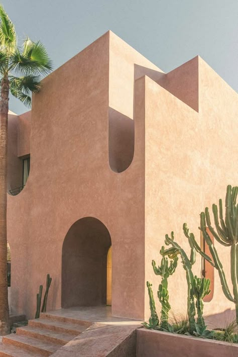 Courtyard Cafe, Moroccan Houses, Terrazzo Floors, Marrakesh Morocco, Adobe House, Timber House, Hotel Boutique, Art Deco Architecture, Traditional Architecture