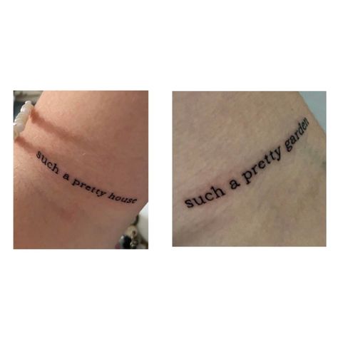 Melophobia Tattoo, You Bleed Just To Know Tattoo, No Alarms And No Surprises Tattoo, Such A Pretty House Such A Pretty Garden Tattoo, No Surprises Tattoo Radiohead, Such A Pretty House Tattoo, Be Quiet And Drive Tattoo, Slowdive Tattoo, Radiohead Tattoo Ideas