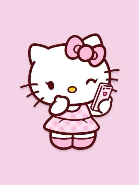 Wallpaper Coquette, Pink Wallpaper Hello Kitty, Images Hello Kitty, Hello Kitty Dress, Hello Kitty Photos, Hello Kitty Imagenes, Cute Bear Drawings, Hello Kitty Aesthetic, Hello Kitty Characters