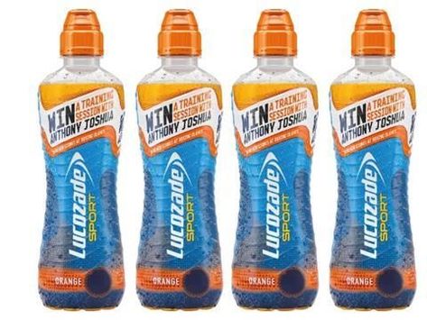 Lucozade Sport, Checker Background, Sports Drinks, Anthony Joshua, Sports Drink, Sports Training, Mustard Bottle, Energy Drinks, Snacks