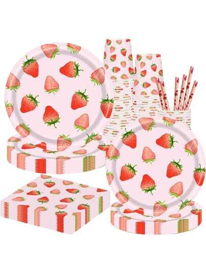 Strawberry Birthday Party, Sweet Baby Shower Ideas, Strawberry Shortcake Birthday, Strawberry Birthday, Strawberry Baby, Strawberry Decorations, 1st Birthday Party Themes, Strawberry Party, Fruit Party