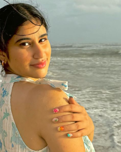 mermaid mornings🫧🏝️🦈 Nails: @nailashesofficial @nailashes_modeltown [ beach , beachy nails , sunset , sunrise, ocean , sea, nails inspo, inspiration, blue water , goa , for you page , beach mornings , vacation, vacay nails ] Goa Nails, Nails Sunset, Vacay Nails, Sunrise Ocean, Sea Nails, Beachy Nails, Sunset Sunrise, Nails Inspo, Blue Water