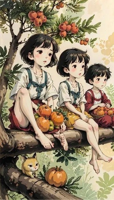 Anime Siblings, Cartoon Love Photo, Artistic Pictures, Family Drawing, Music Painting, Three Sisters, Digital Art Anime, Alam Yang Indah, Anime Scenery Wallpaper