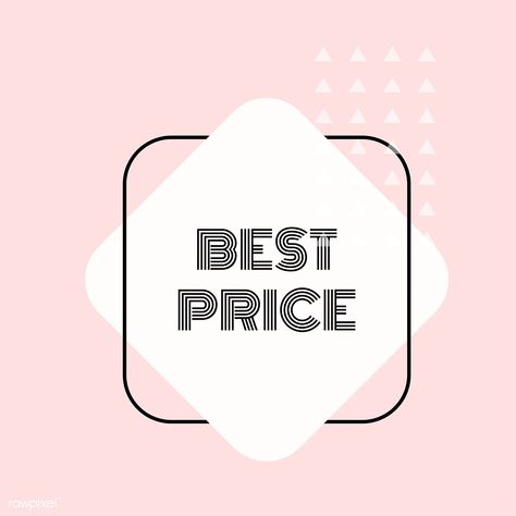 Best price promotion announcement vector | free image by rawpixel.com / sasi Business Marketing Design, Announcement Design, Logo Online Shop, Web Design Resources, Shopping Quotes, Sale Promotion, Store Signs, Instagram Highlight Icons, Marketing Design