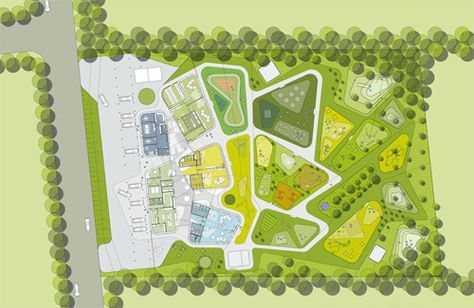 AEC - Architecture of Early Childhood: Kindergarten Design by CEBRA Public Park Design, City Parks Design, Kindergarten Playground, Skatepark Design, Public Playground, Architecture Foundation, Kindergarten Projects, Skateboard Park, Modular Construction