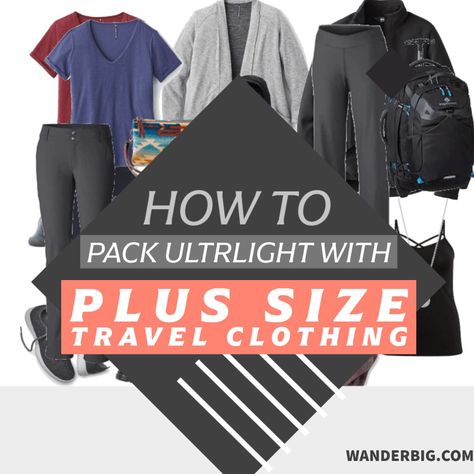 Plus Size Outfits Europe, Packing For Plus Size Travel Light, Plus Size Outfits Travel, Plus Size European Travel Outfits, Comfortable Travel Outfit Plus Size, Plus Size Packing List, Plus Size Europe Travel Outfits Winter, Plus Size Vacation Capsule Wardrobe, Best Travel Outfits For Plus Size Women