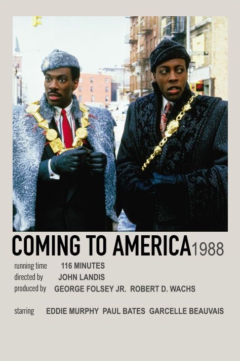 Coming To America Poster, Coming To America Movie Poster, Coming To America Aesthetic, Black Movie Posters, Coming To America Movie, Minimalistic Polaroid Poster, Black Love Movies, Black Movies, Movie Character Posters